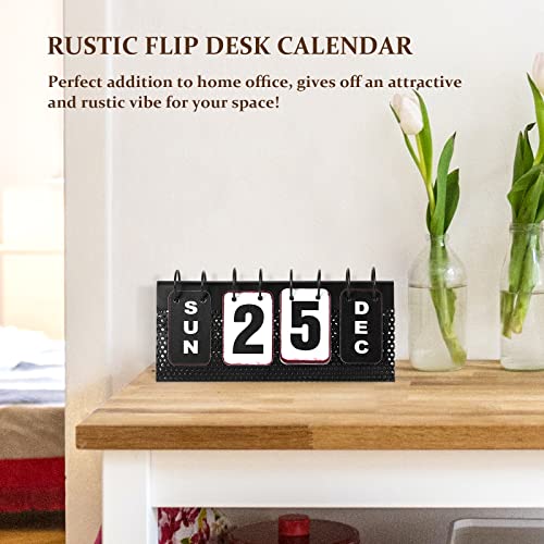 Eruiyinmetaldeskcalendarstandingflipdesktopperpetualflipcalendarwithlargedisplayfarmhousevintagedailyflipcalendarforhomeofficedecorreusableyearly  Urban Country Home Decor Eruiyin metal desk calendar standing flip desktop perpetual flip calendar with large display farmhouse vintage daily flip calendar for home office decor reusable yearly  urban country home decor