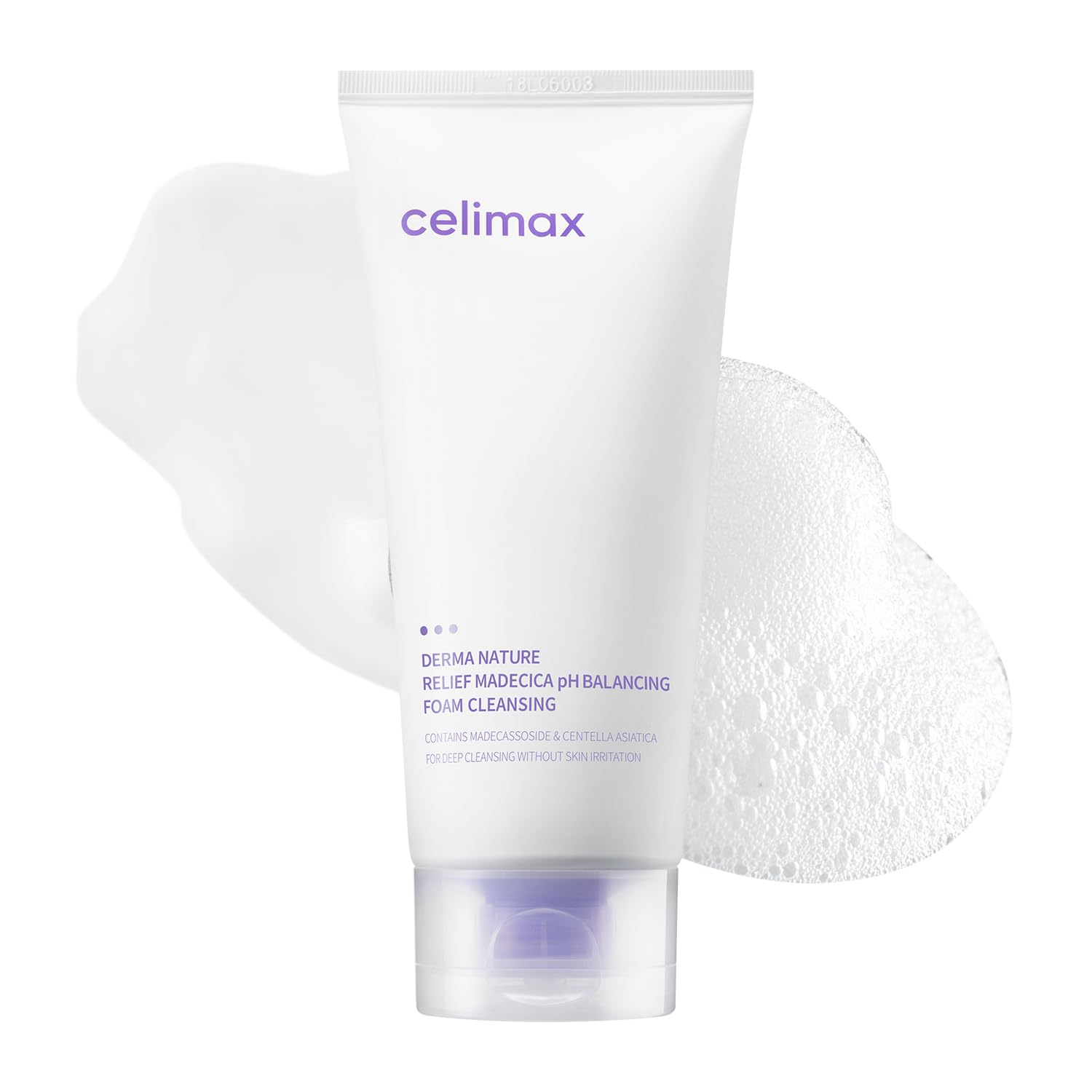 celimax Derma Nature Relief Madecica pH Balancing Foam Cleansing | Foaming Face Wash Cleanser, Hydrating, Soothing, Moisturizing, 150ml