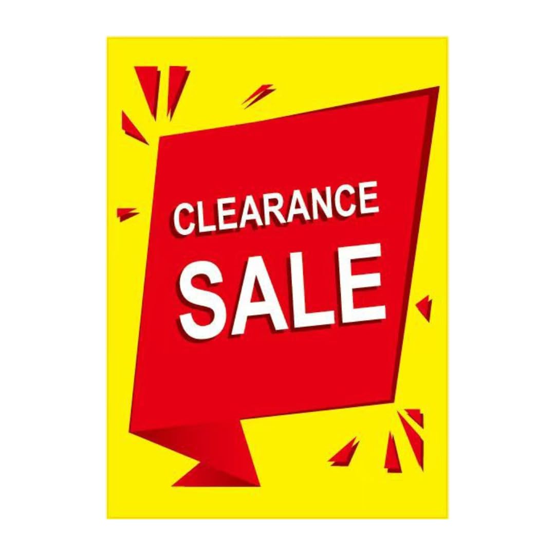 A1 Sale Posters Pack | Eye-Catching Store Display Signs for Retail | Clearance, Discounts, Special Offers, Huge Savings | Bright Colors (1, ClearanceSale (59.4cm x 84.1cm))