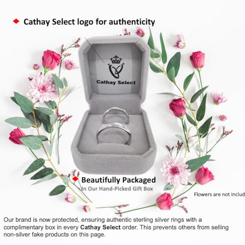 [New] Sterling Silver 925, Couple Rings Set, Adjustable Matching Rings, I Love You Wedding Relationship Promise Rings3