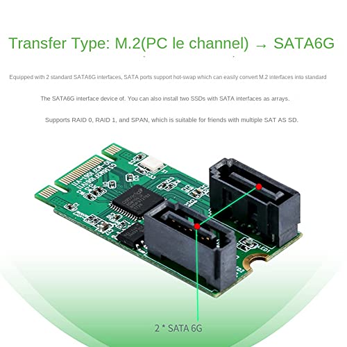 Extension de stockage pour PC fixe avec l'adaptateur RAID PCIe M.2 vers SATA - 3