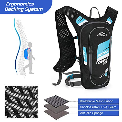 DECDEAL Pacote de Hidratação 5L Mochila Colete de Hidratação Respirável Super Leve Para Corrida Ao A