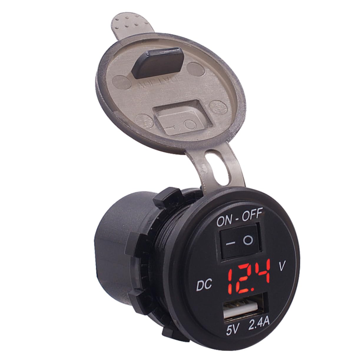 DOITOOL 2 Pz caricabatteria per telefono USB per auto caricabatteria da auto per telefono caricatore per cellulare da auto Caricatore del telefono caricabatterie Display digitale rosso