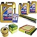 Produktbild QR-PARTS 69342000 Filter Set Inspektionspaket 7 Liter Motoröl Longlife III 5W-30 MANN-FILTER Innenraumfilter Luftfilter Ölfilter