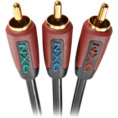 NXG Technology NXB-606 component (YPbPr) video cable 6 m 3 x RCA Black
