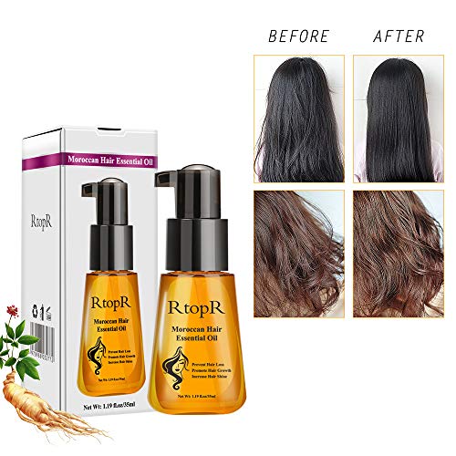 huiles capillaires-Duvina Morocco Argan Oil Huile Essentielle Soins Cheveux Huile d'argan marocaine Huile Cheveux Nourrissante Réparer les cheveux secs et abîmés