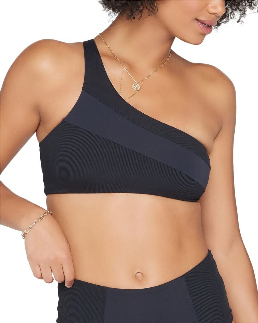 L*SpaceLSpace Women's Celeste One Shoulder Top - black - Medium