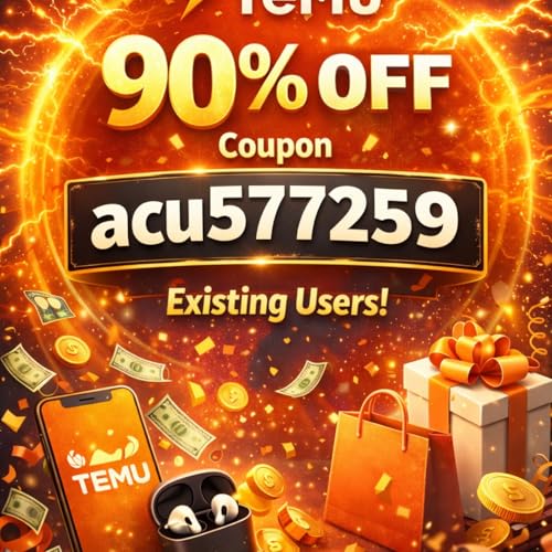 Flash Offer TeMu 90% OFF Coupon ⟪ acu577259 ⟫ &ndash; Existing Users cover art