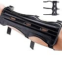 Futaba Leather 3 Strap Archery Arm Safety Guard - Black gallery image