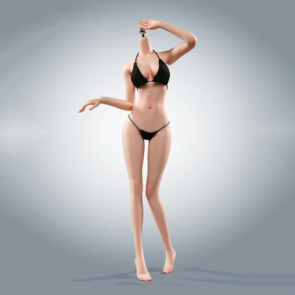 SOUFORCE 1/6 Scale Flexible Female 12" Normal Skin Makeup Details Seamless Action Figure Doll Collection Miniature Figure Without Head Sculpt