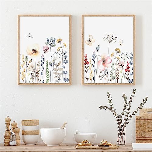 Pósteres bohemios de plantas y hojas abstractas, cuadros modernos en lienzo de 30x50 cm sin marco