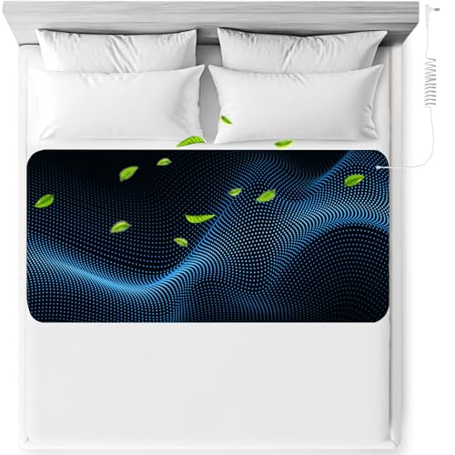 Grounding Sleeping Mat for Bed - King Size Mattress Cover Pads Product Kit for Feet Sleep Rest Yoga Workout Pain Relief Balance Wellness - Earth Connected Grounded Mat (Black King 27x76)
