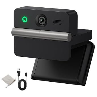 OBSBOT Meet Flip 4K Webcam for Laptop, Foldable Web Cam 1/2" CMOS Sensor