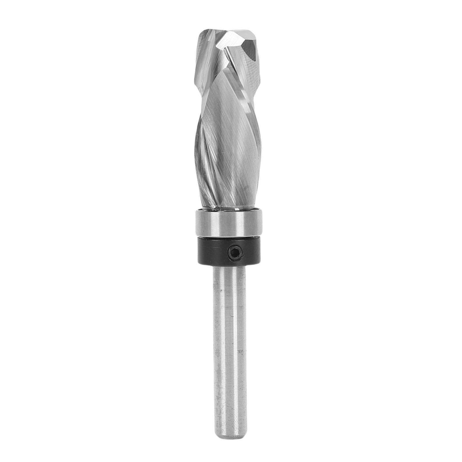 Punta per Fresatura a Compressione a Filo, Punta per Fresa con Cuscinetto Superiore in Carburo Solido con Taglio a Spirale Verso l'alto, Gambo da 1/4 di Pollice, Rivestimento TAC per