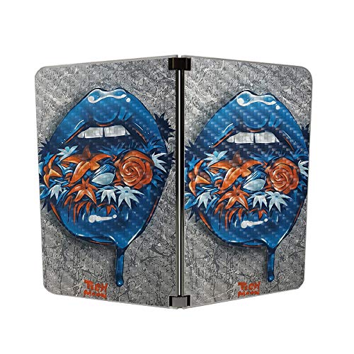 Image of MIGHTY SKINS MightySkins Carbon Fiber Skin for Microsoft Surface Duo - Blue Lips | Protective, Durable Textured Carbon Fiber Finish | Easy to Apply, Remove, and Change Styles | Made in The USA