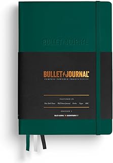 Leuchtturm1917 368952 Bullet Journal Edition 2 Green23, Medium A5, Hardc...