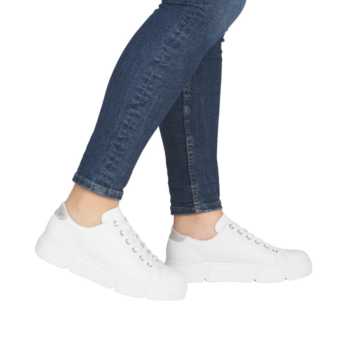 Rieker Damen Sneaker N59W1-80 weiß