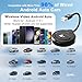 Android Auto Wireless Adapter Support Netflix YouTube Tiktok, Latest Wireless Android Auto Car Adapter for Factory Wired Android Auto to Wireless, Low Latency and Easy to Install_Black