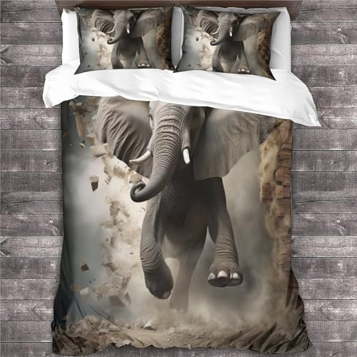 Ensemble de couette gothique 3 pièces doux en microfibre avec imprimé 3D