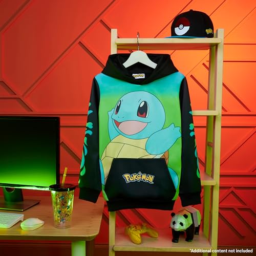 Image of Pokemon Hoodie for Boys & Teens Hooded Sweatshirt Warm Anime Pikachu Sweater