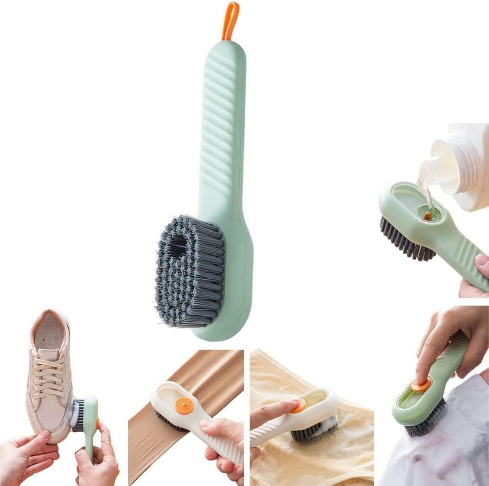 kaqer Multifunctional Scrubbing Brush with Soap Dispenser, Soap Dispensing Cleaning Brush with Handle Scrubbing Reusable Washing Shoe Brush for Shoes Clothes Cleaning (B0CB4LFBPS) Amazon Price History, Amazon Price Tracker