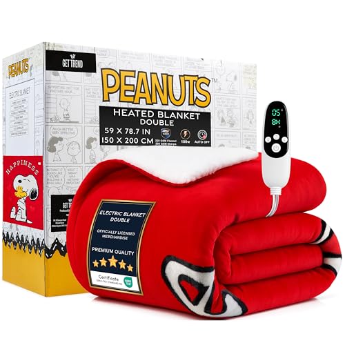 Get Trend Peanuts Snoopy Coperta Elettrica Raddoppiare 150x200cm,...