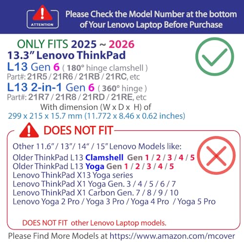 Étui Lenovo ThinkPad L13 Gen 6 mCover violet pour PC portable 13.3 pouces - 3