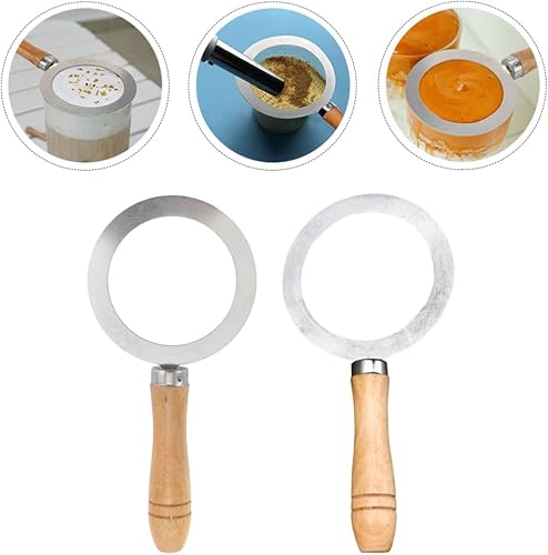 Miniatura 7 de Anillo de taza de horno de acero inoxidable de 2 piezas: anillo de borde de taza de café con leche tostada, cubierta de junta para té postre tienda