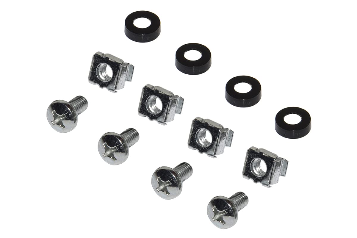Barre De Guidage Pour Rack 19" - 1U Avec 5 Anneaux Noirs En Métal