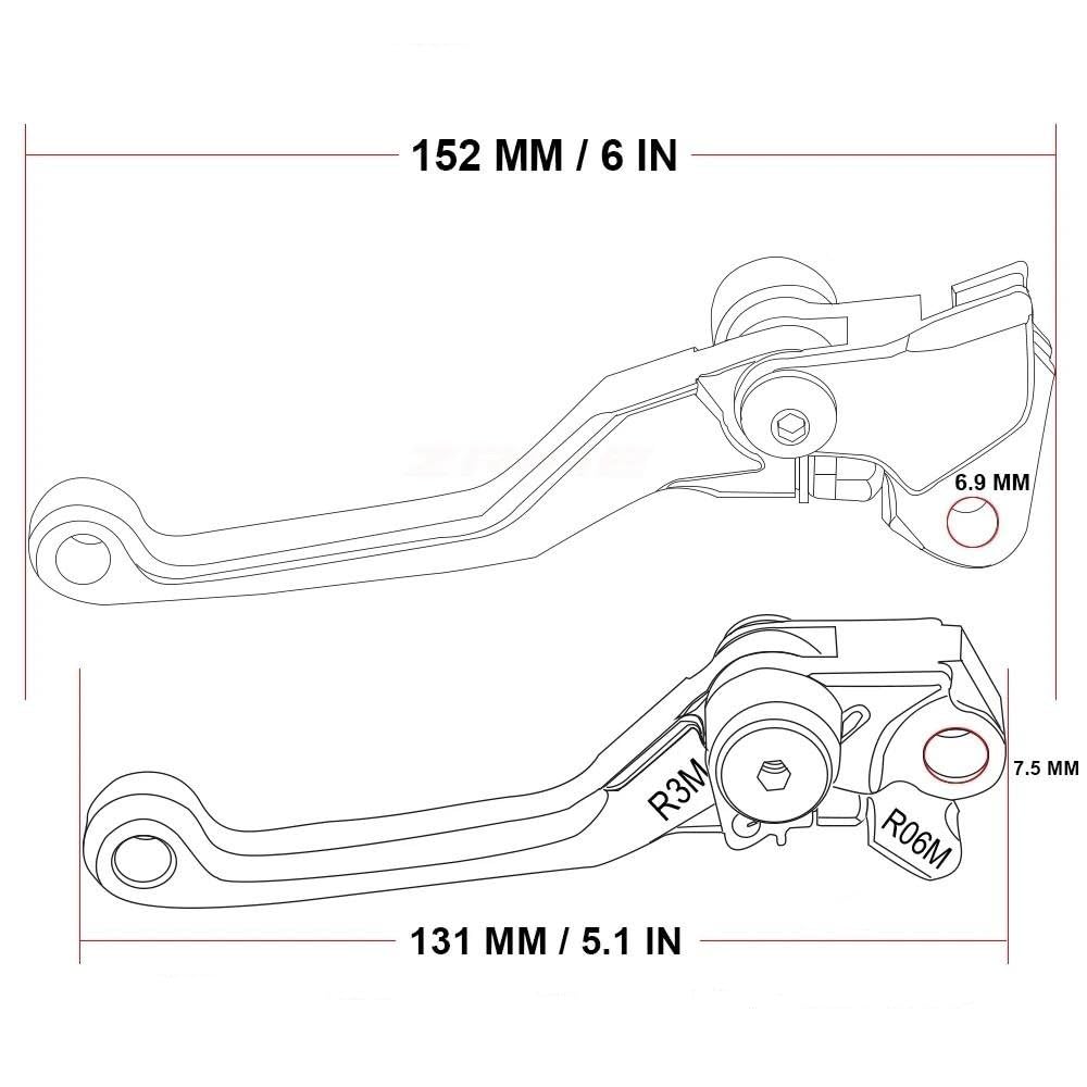 Für CRF250X CRF 250X CRF 250 X 2004 2005 2006 2007 2008 2009 2010 2011 2012 2013 2014 2015 2016 Motorradbremskupplungshebel