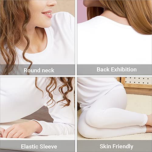 image for HEROBIKER Thermal Underwear Women Ultra-Soft Set Base Layer Top & Bott