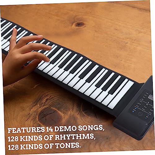 TOYANDONA 1 Jeu De 88 Rouleaux 88 touches de piano instrument de musique piano pour débutant piano électronique roulé à la main piano roulé à la main Piano pliable 88 touches Plastique Black - Les Beatles, Paul McCartney, John Lennon, RIngo Starr, George Harrison TOYANDONA 1 Jeu De 88 Rouleaux 88 touches de piano instrument de musique piano pour débutant piano électronique roulé à la main piano roulé à la main Piano pliable 88 touches Plastique Black – Image 3