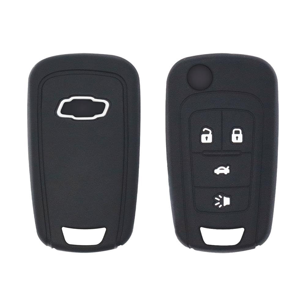 4 Buttons Silicone Key Shell Cover Case for Chevrolet Camaro, Cruze, Equinox, Impala, Sonic Sedan, Malibu, Remote Protection Case