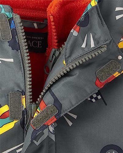 The Children's Place Baby Boys And Toddler 2 Piece Set Snowsuit, Jacket and Bib Overall PantDown Alternative Coat3