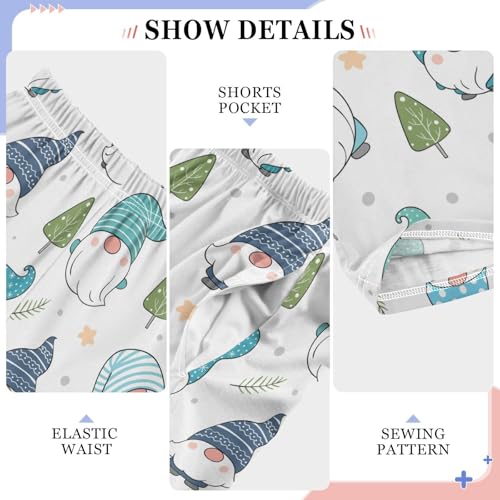 Gnome and Tree Boys Long Pants Soft Trousers Elastic Waist Kids Lounge Bottoms with Pockets S-XL4