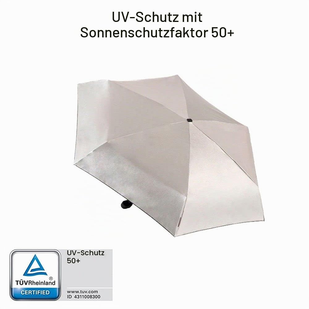 Euroschirm Dainty Silber UV Schutz Manuell Outdoor Trekking Regenschirm Taschenschirm