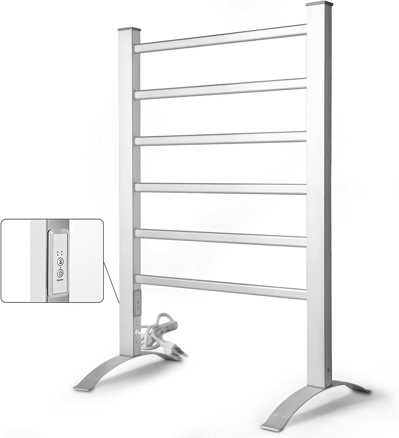 MOBIDER Towel Warmer Rack Heated Towel Rack with Timer