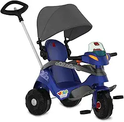 Velobaby Reclinavel C/Capota Passeio & Pedal (Azul) Bandeirante