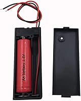 Vista 4 de Paquete de 5 soportes individuales de batería 1AA con cubierta e interruptor, soporte de batería AA con cables de plomo