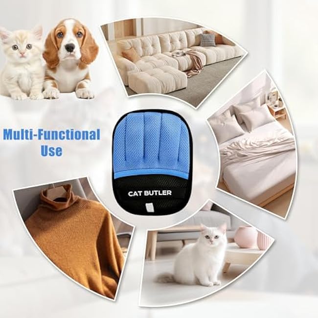 Upgraded Pet Hair Removal Glove, Cat Dog Electrostatic Pet Hair Remover Glove, Washable Reusable Grooming Removal Tool for Couch, Furniture, Carpet, Curtain, Clothing, Car Seat (1Pcs)-VmUKNWvO