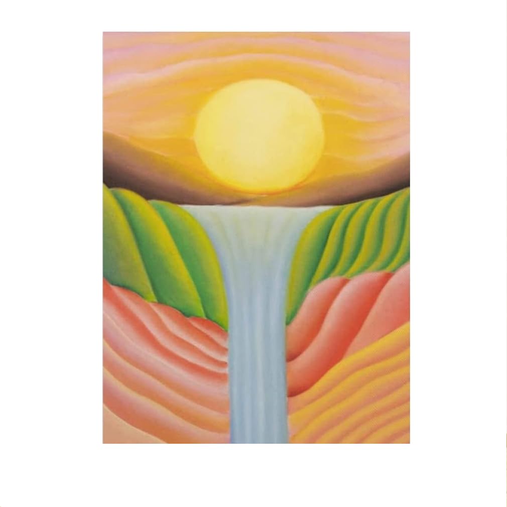 SSLDP LFHLI Georgia O'Keeffe Wall Art Georgia O'Keeffe Poster Sun Canvas Painting And Prints For Modern Home Living Room Decor Picture 50x70cmx1 No Frame