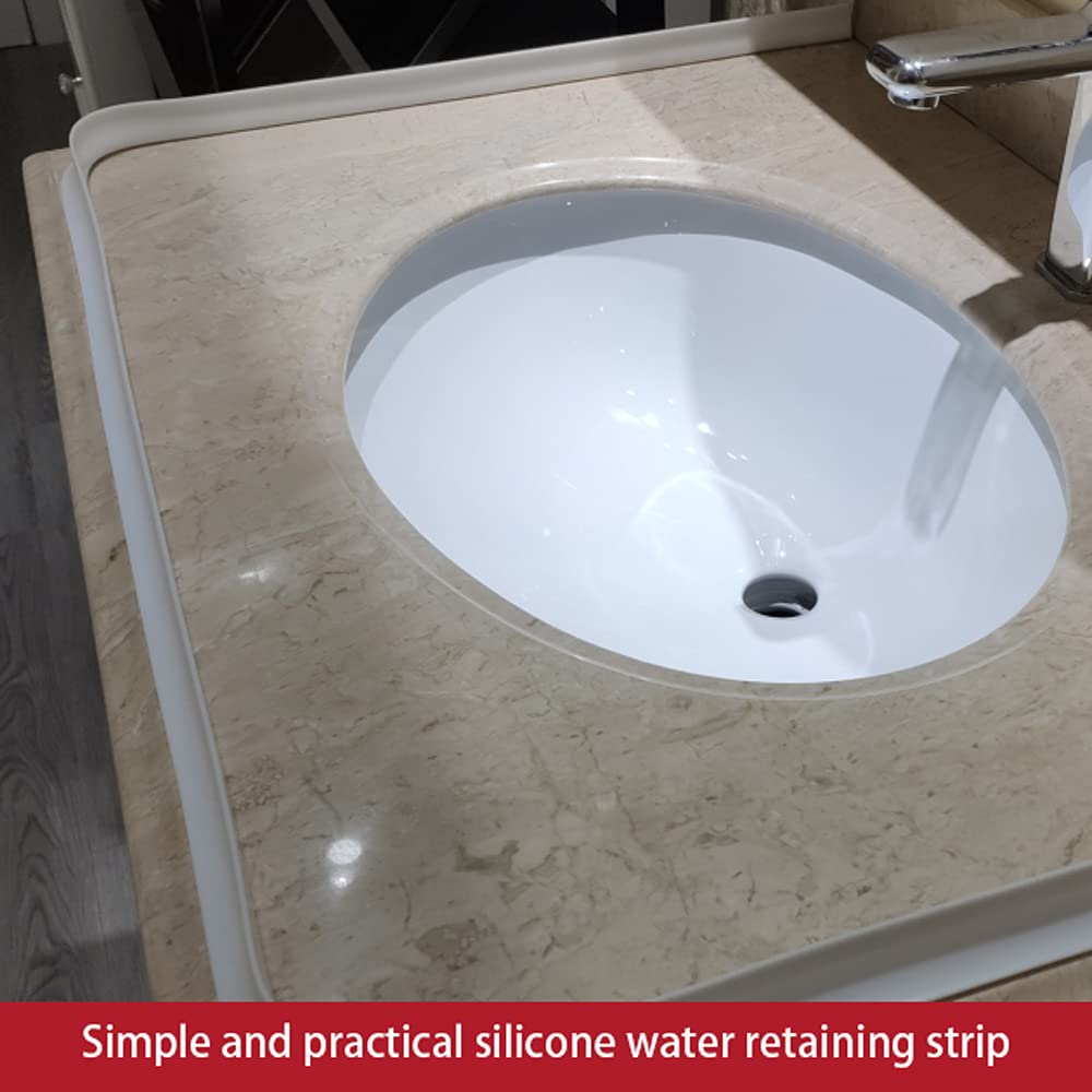 Buy Bathroom Water Stopper Water Retaining Strip,Sink Splash Guard Wet