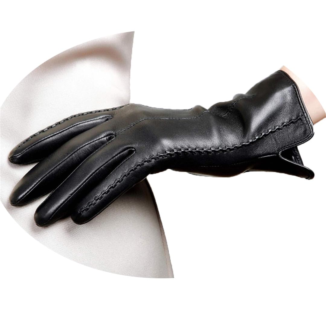 Wvapzxx Guanti Da Donna In Vera Pelle Guanti Caldi Da Guida In Pelle Di Capra