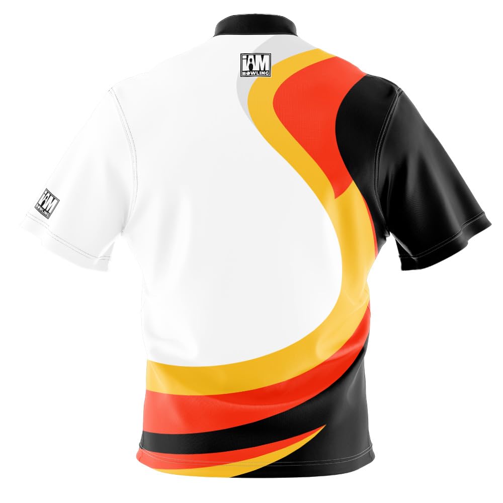 Logo Infusion Dye-Sublimated Bowling Jersey (Sash Collar) - I AM Bowling Fun Design 2008 - NO Logo (Men's S) Multicolored