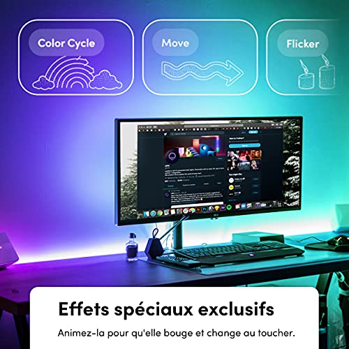 Bande lumineuse LED LIFX Lightstrip 1 m connectée Wi-Fi - Geekodrome: Boutique d'accessoires geek LIFX Beam LED Light Kit Image 3