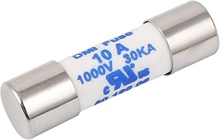 Aexit Multimeter 10 Fuses x 38mm 1000V 10A Cylinder Fuse Links Ceramic Fuse