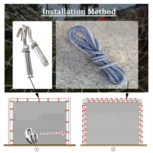 Filet de structure d'escalade intérieure et extérieure de 4 à 6m en polyamide - 8