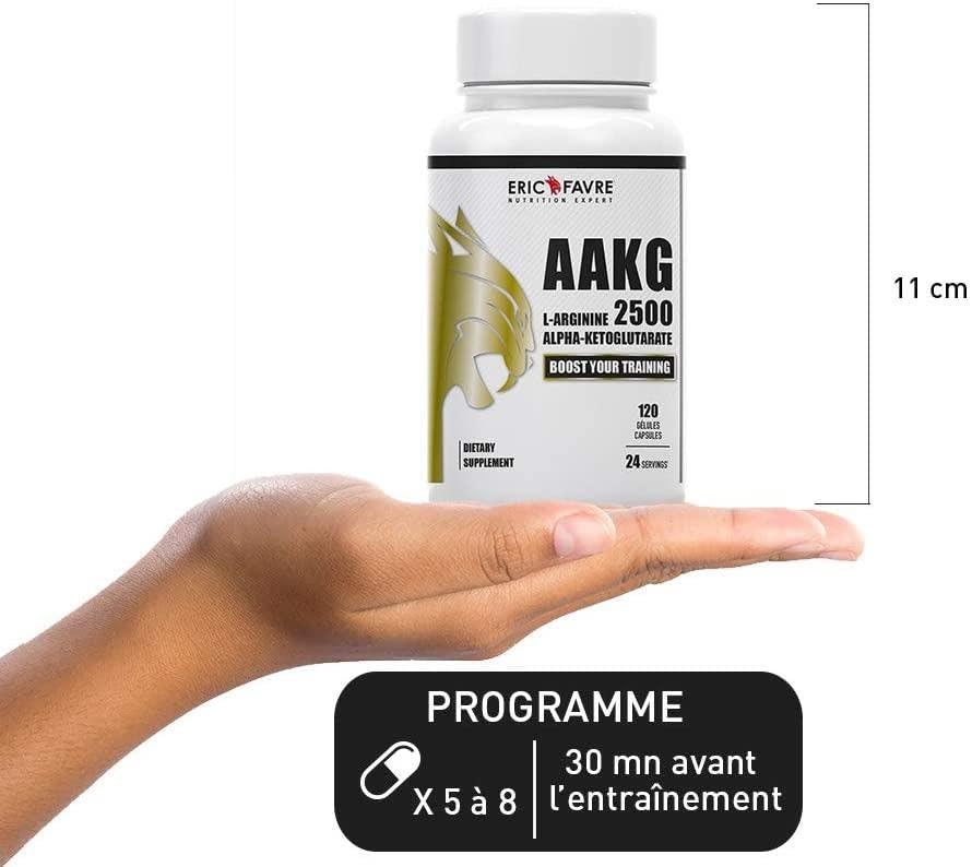 L-Arginine AKG 1000mg - 120 Capsules - Meilleure érection & Performance - EVL