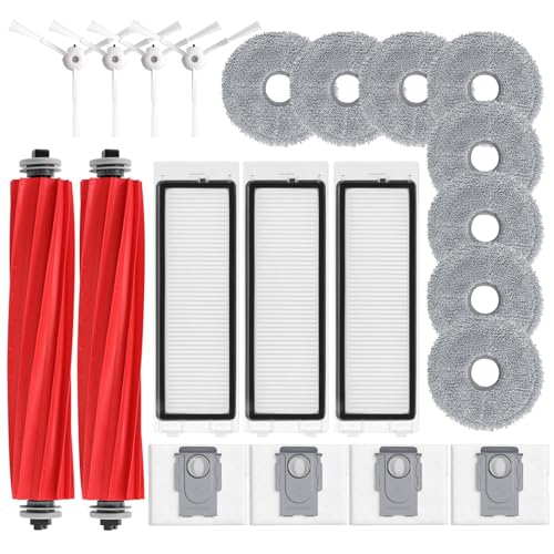 Opiniones de Accesorios y repuestos disponible en línea para comprar. 46 Kit de accesorios para aspiradora Roborock Q Revo, 21 piezas de repuesto, 2 cepillos principales, 8 almohadillas para orejas para fregonas, 4 cepillos laterales, 3 filtros Hepa, 4...