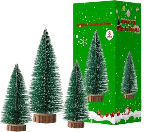 UAMLVCN Kleiner Weihnachtsbaum, künstlicher Mini-Weihnachtsbaum,...